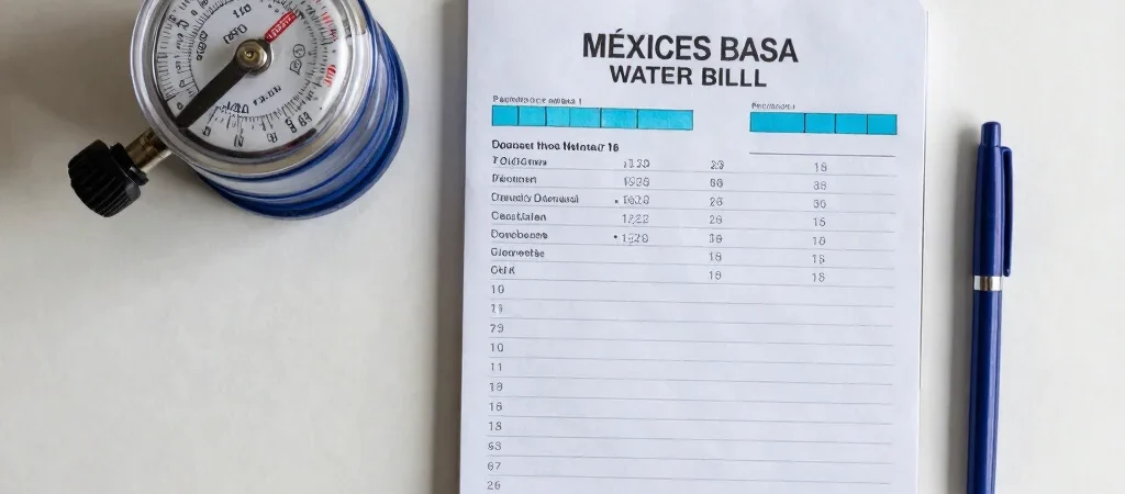 Cómo leer el consumo en tu recibo de agua